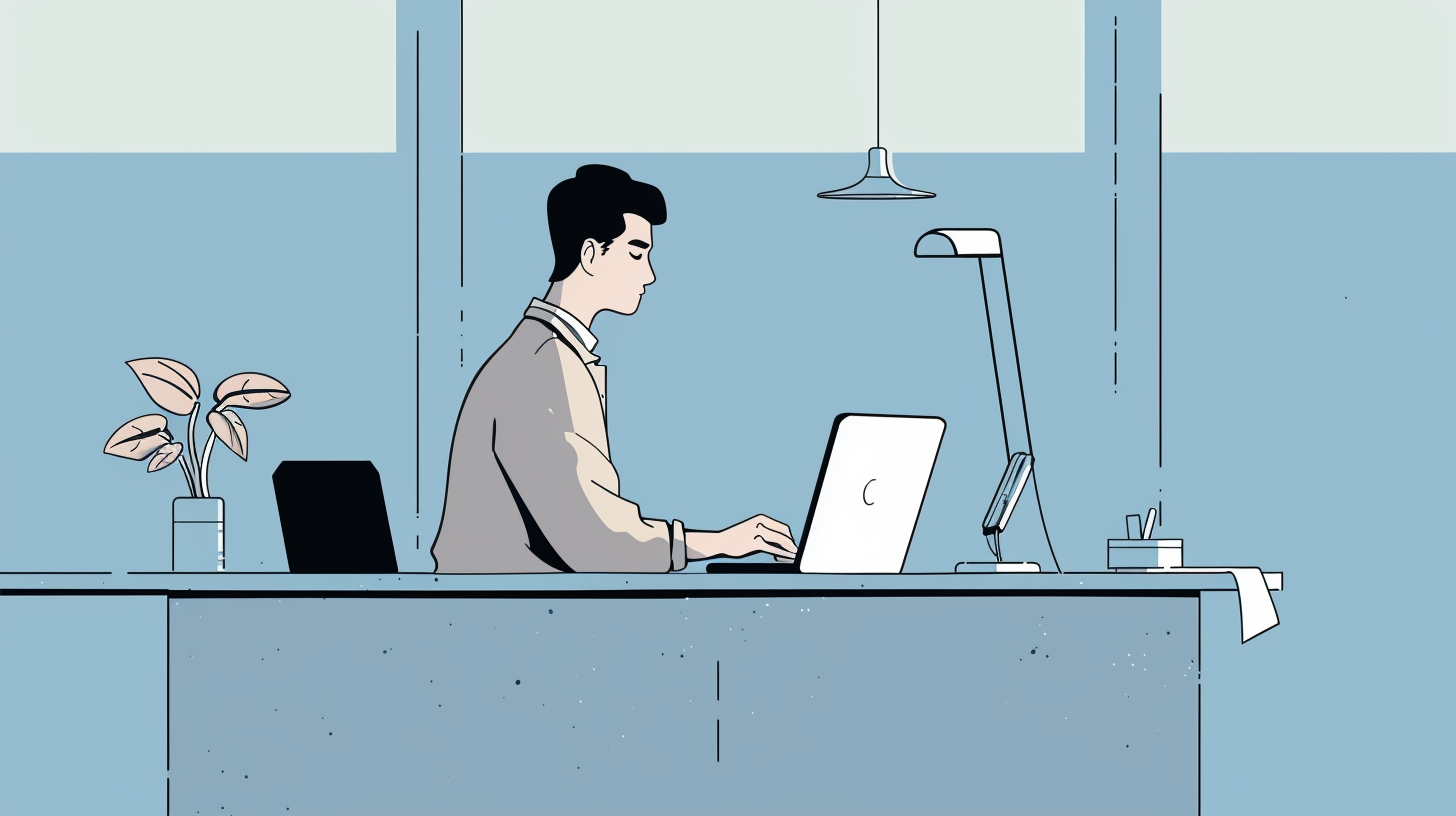 man sitting in office - How to Dissolve an LLC in Michigan