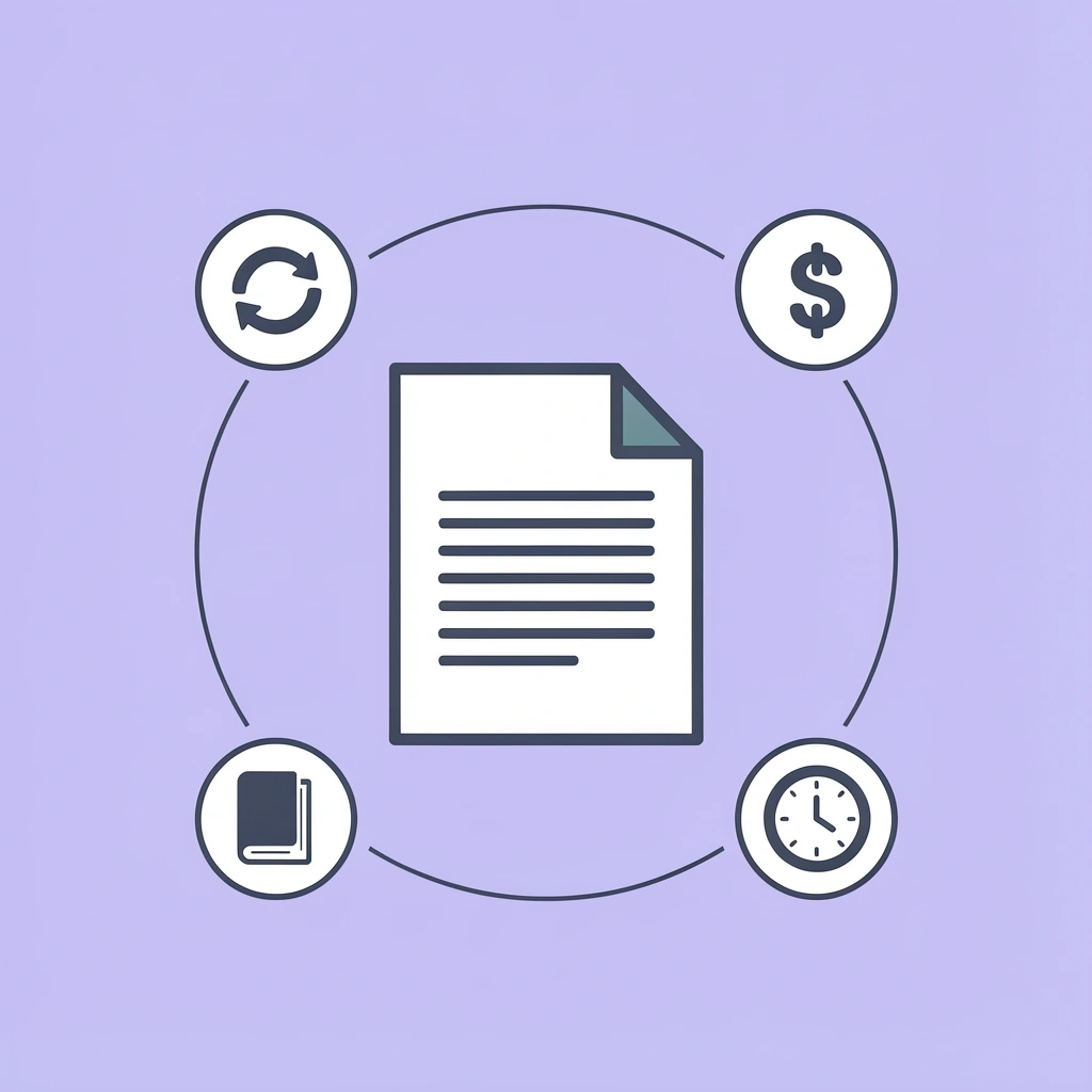 Central LLC dissolution icon connected to four surrounding obligations: tax obligations, creditor notifications, asset distribution, and legal requirements